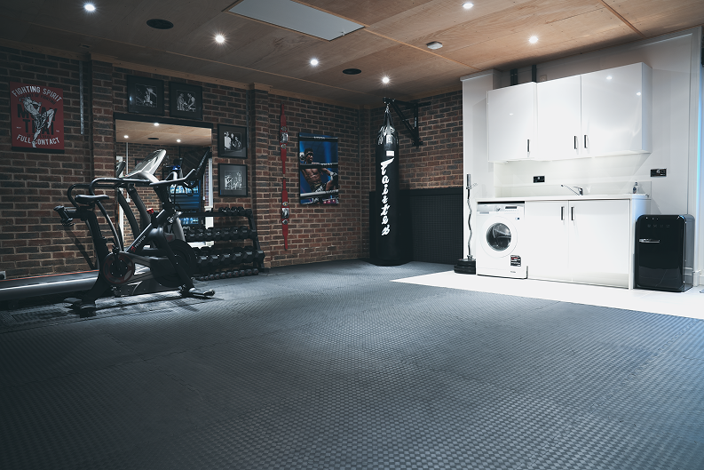 Inside the spacious Saint Muay Thai Gym