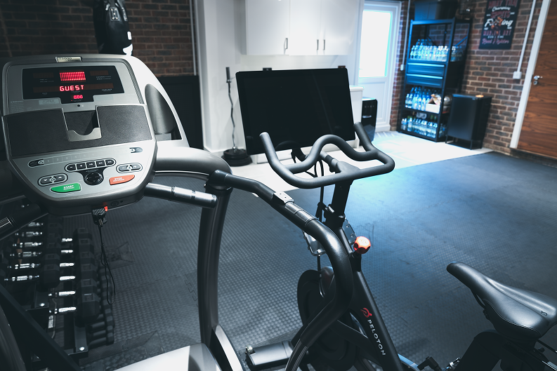 Closeup of the Treadmill in the Saint Muay Thai Gym