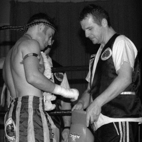 Trevor Saint fighting for Minotaurs Gym, under Paul Taylor and Christian Knowles