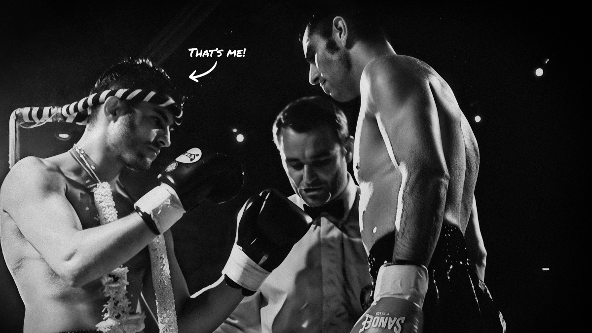 Trevor Saint vs Marc Brown, Muay Thai Championship at Maryport Civic Hall hosted by Tommy Collins